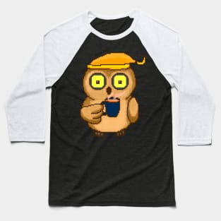 Night owl with a mug Baseball T-Shirt